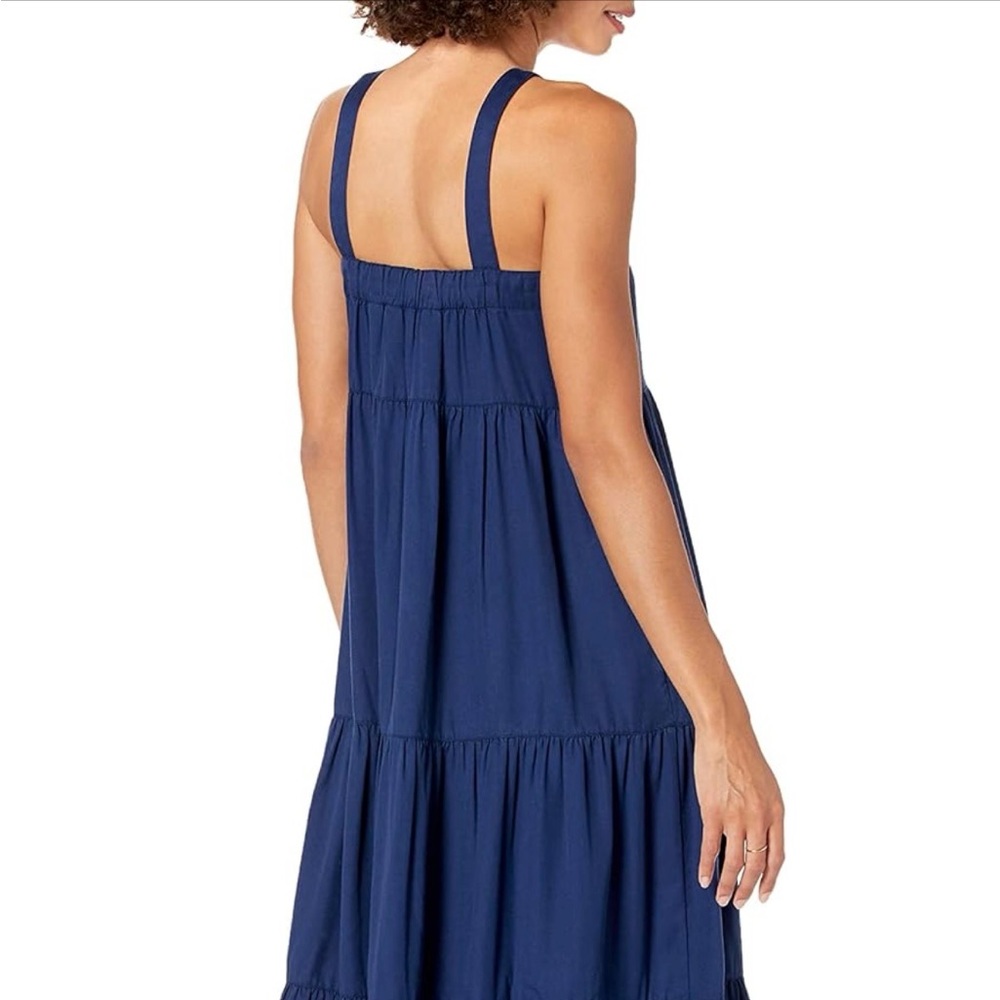 NWOT- The Drop Sleeveless Navy Tiered Maxi Dress - M - Picture 4 of 5